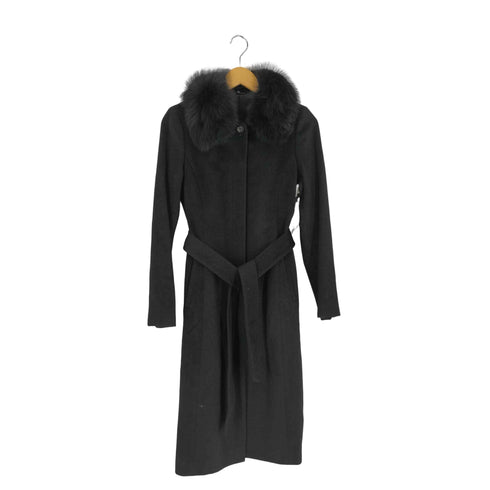 アナイ ANAYI 3WAY フォックスファー アンゴラウール 比翼コート レディース JPN:38